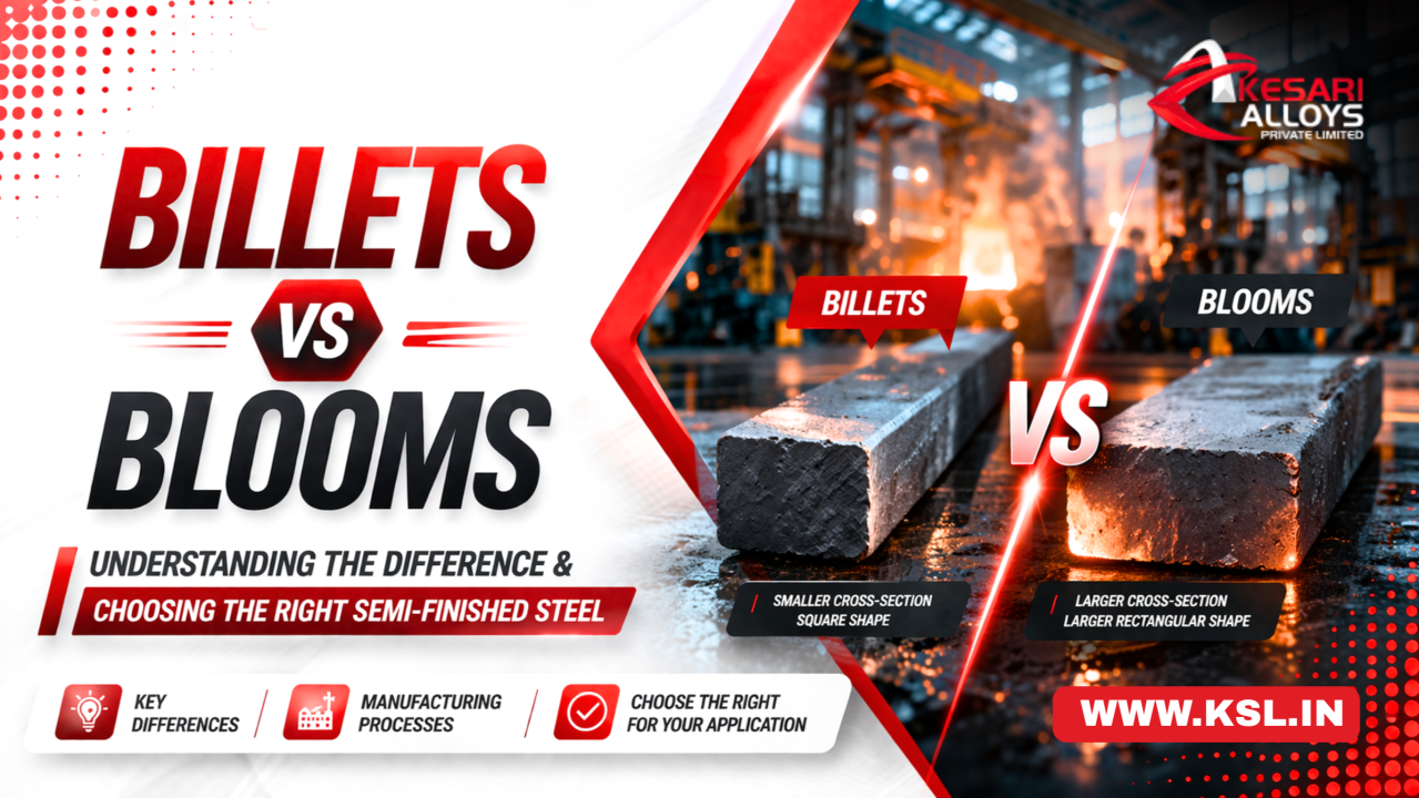 Billets vs Blooms: Understanding the Difference and Choosing the Right Semi-Finished Steel | Kesari Alloys