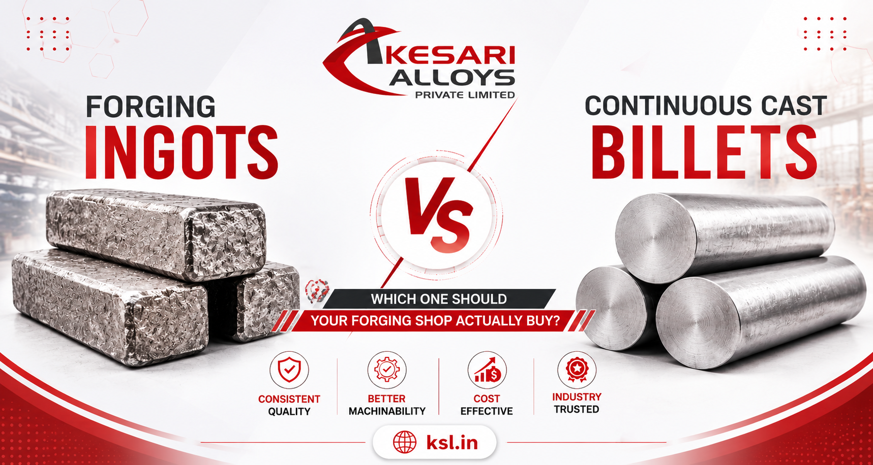 Forging Ingots vs Continuous Cast Billets